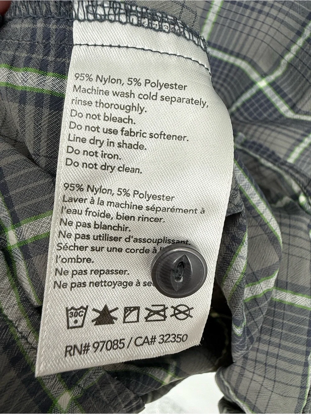 Outdoor Research Mountain High Outfitter‎ Men Gray Lime Short Sleeve Shirt Large